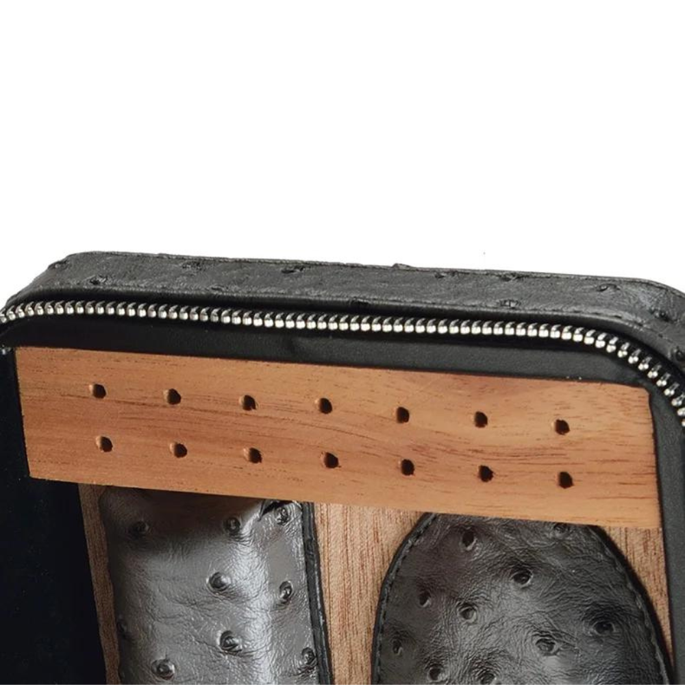 Cigar Humidor with Humidifier Outdoor Waterproof Leather Cigar Box Set