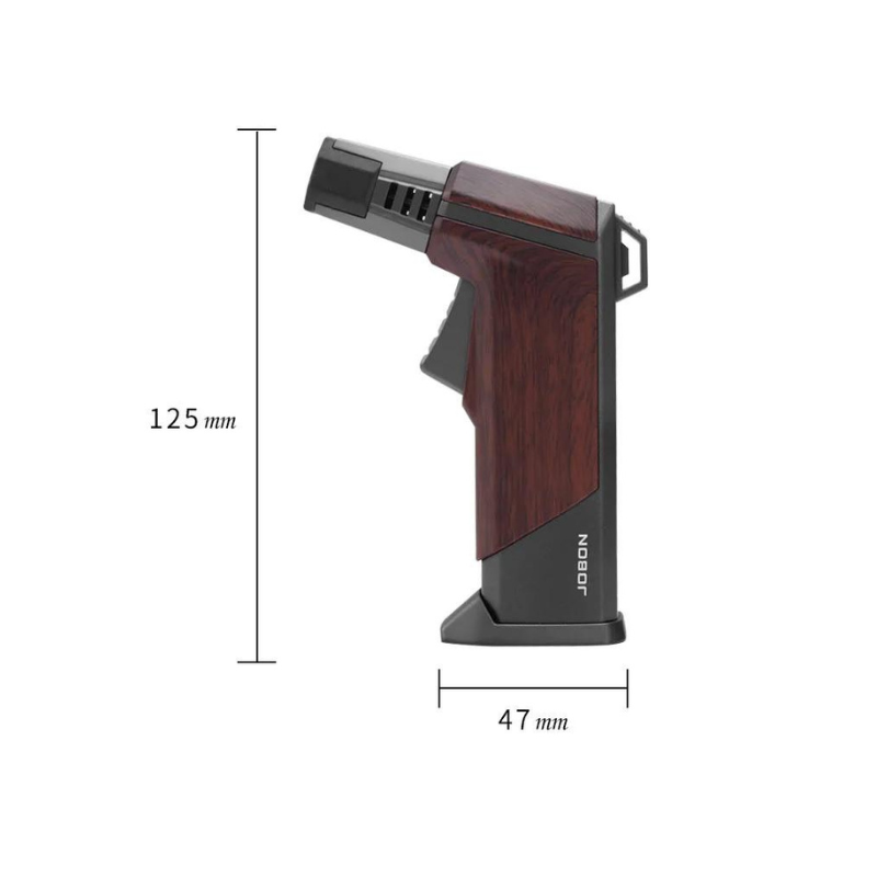 Jobon Metal Cigar Lighter Outdoor Windproof High Fire Gas Lighter Flame Gun