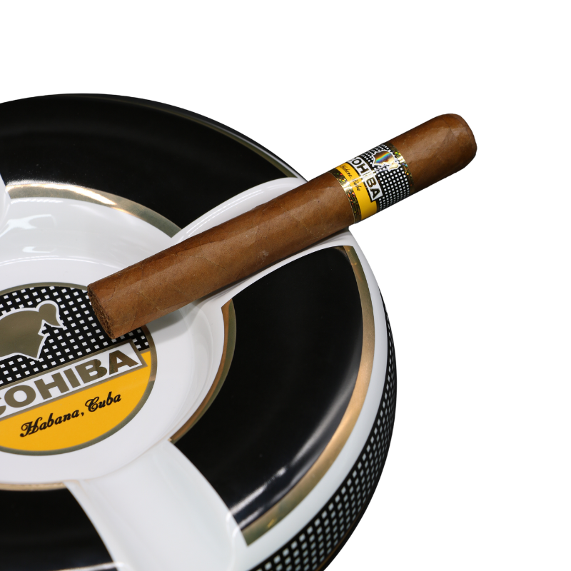 Cohiba Cigar Ashtray Luxury Ashtrays Ceramic Ashtray Vintage Style Round Quality