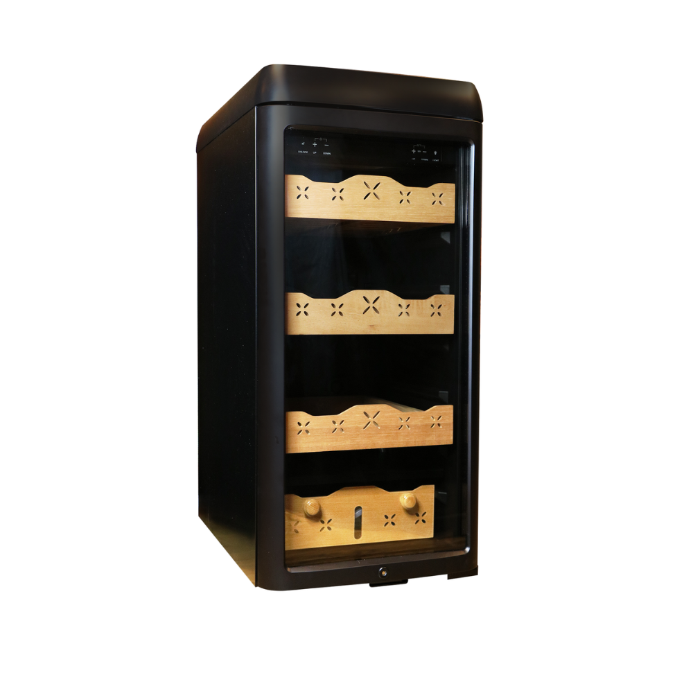 Hemingway Electric Cigar Humidor 118 with Spanish Cedar Wood Storage up to 400 Cigars