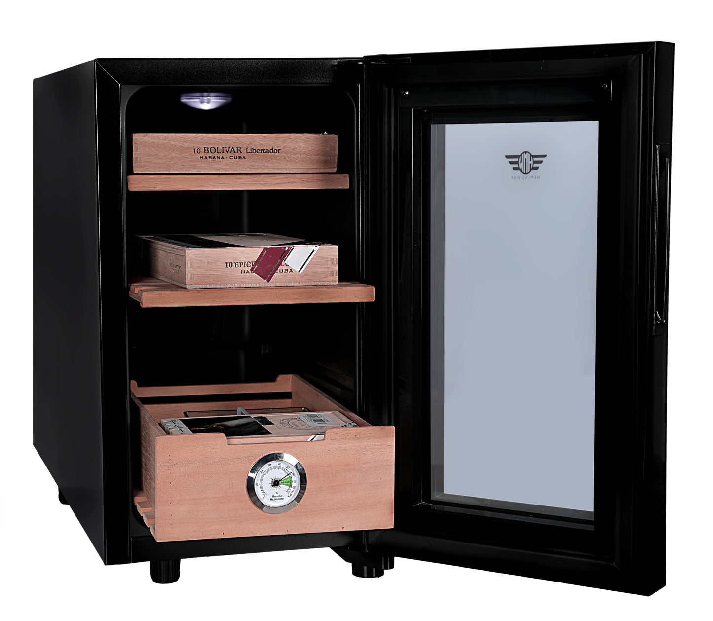Hemingway Electric Cigar Humidor Cabinet With Hygrometer Thermo Electric Cigar Humidor