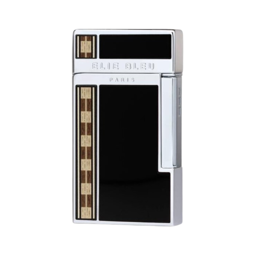 Elie Bleu Black Alba Diamond Lighter Elie Bleu CHINESE LACQUERWARE Luxury  Cigar Lighter Art Deco Metal Cigar Lighter