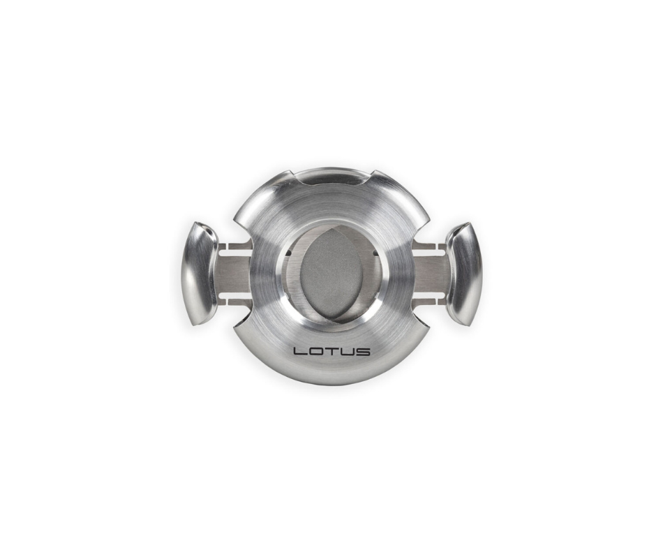 Lotus Cigar Scissor Meteor Double Edge Stainless Steel  Cigar Cutter - Silver