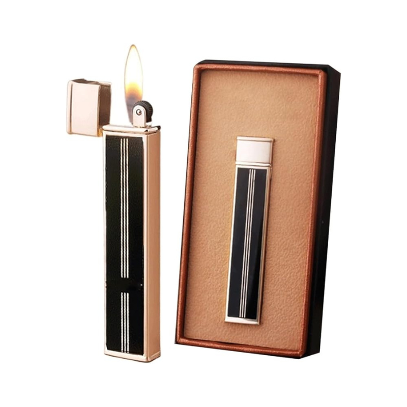 HONEST Portable Adjustable Soft Flame Lighter Butane Lighter Pocket Lighter