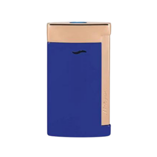 S.T.Dupont Slim 7 Blue and Pink Gold Finish Lighter