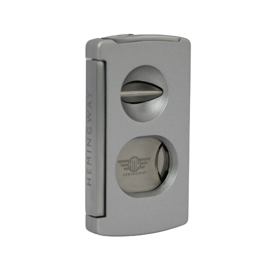 Hemingway Cigar Cutter Stainless Steel Portable luxury cutter use for outdoor - Silver