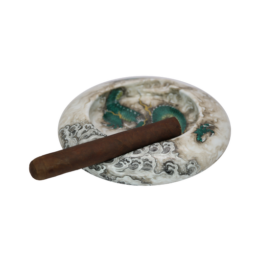 Luxury Chinese Ceramic Cigar Ashtray dragon Pattern Ashtray LIMITED EDITION