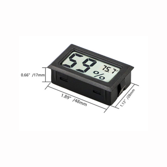 Hemingway Mini Hygrometer Digital with Temperature Meter Sensor