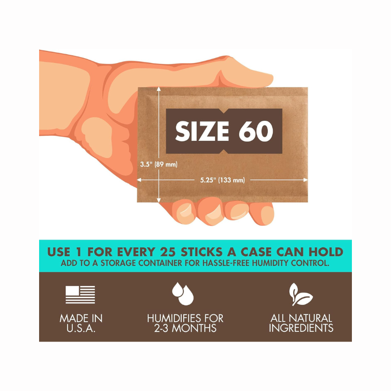 Boveda 65% Two-Way Humidity Control Pack For Up to 25 Items – Size 60