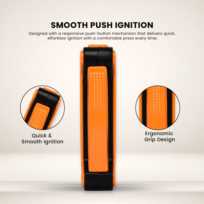 Jifeng Butane Cigar Lighter Torch Gas Refillable Windproof Lighter Jet Flame Orange