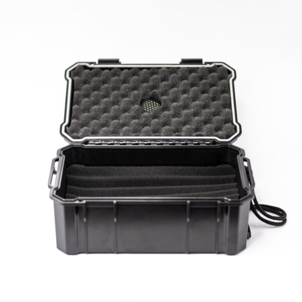 HEMINGWAY TRAVEL CIGAR BOX MEDIUM HARD CASE WITH PLUCK FOAM WITH HYGROMETER BOX CIGAR - Image 2