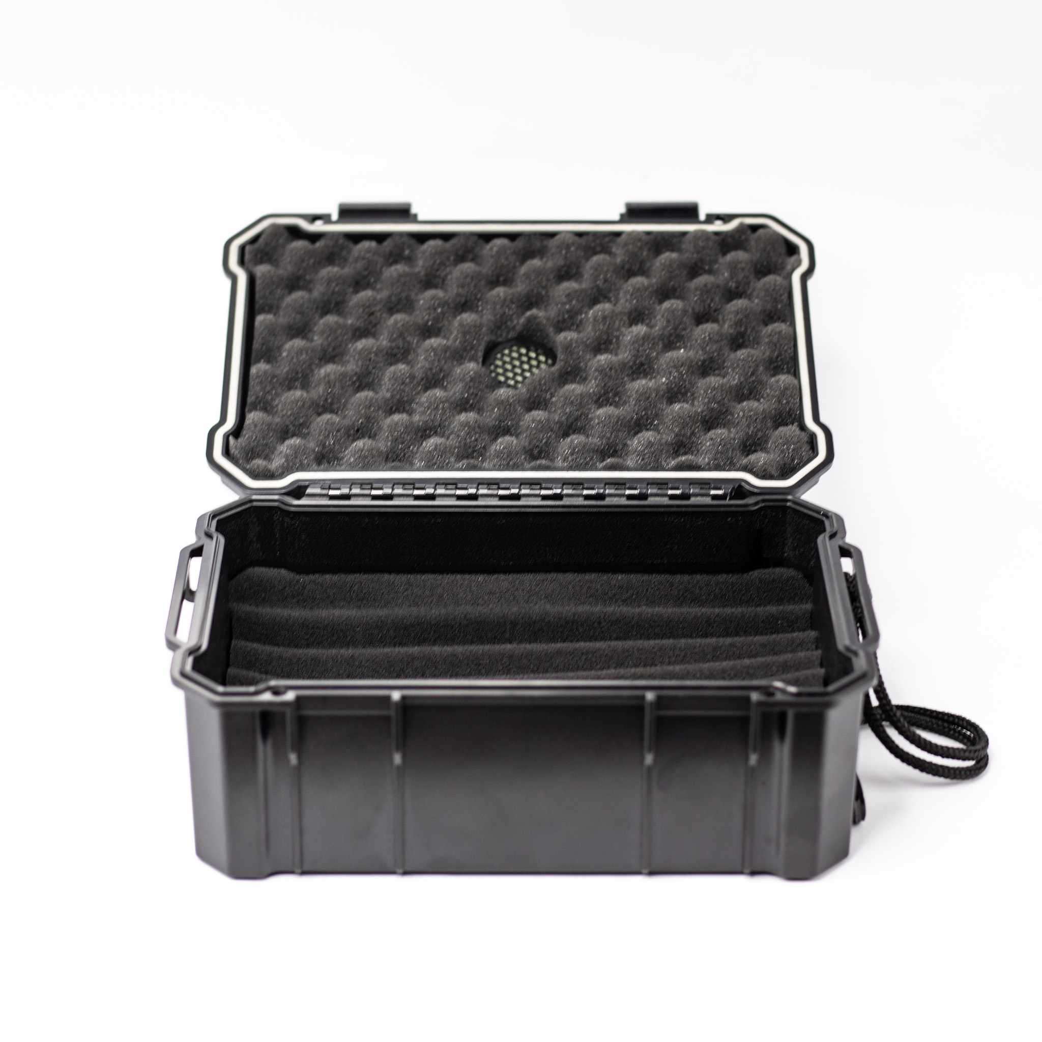 HEMINGWAY TRAVEL CIGAR BOX MEDIUM HARD CASE WITH PLUCK FOAM WITH HYGROMETER BOX CIGAR - Image 2