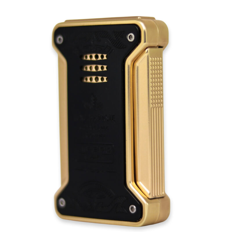 Jifeng New Cigar Lighter Torch Gas Refillable Windproof Lighter Jet Flame Black