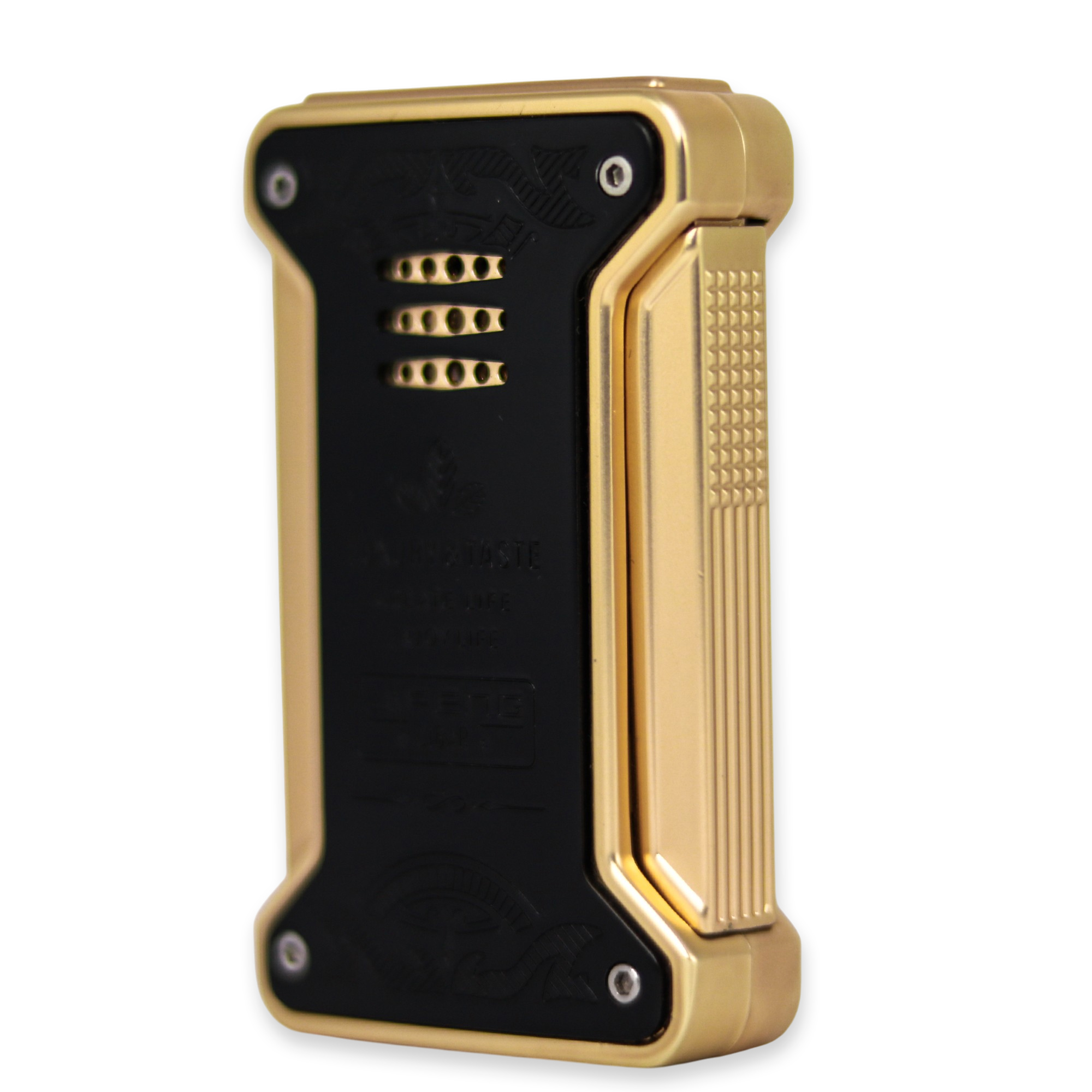 Jifeng New Cigar Lighter Torch Gas Refillable Windproof Lighter Jet Flame Black - Image 3