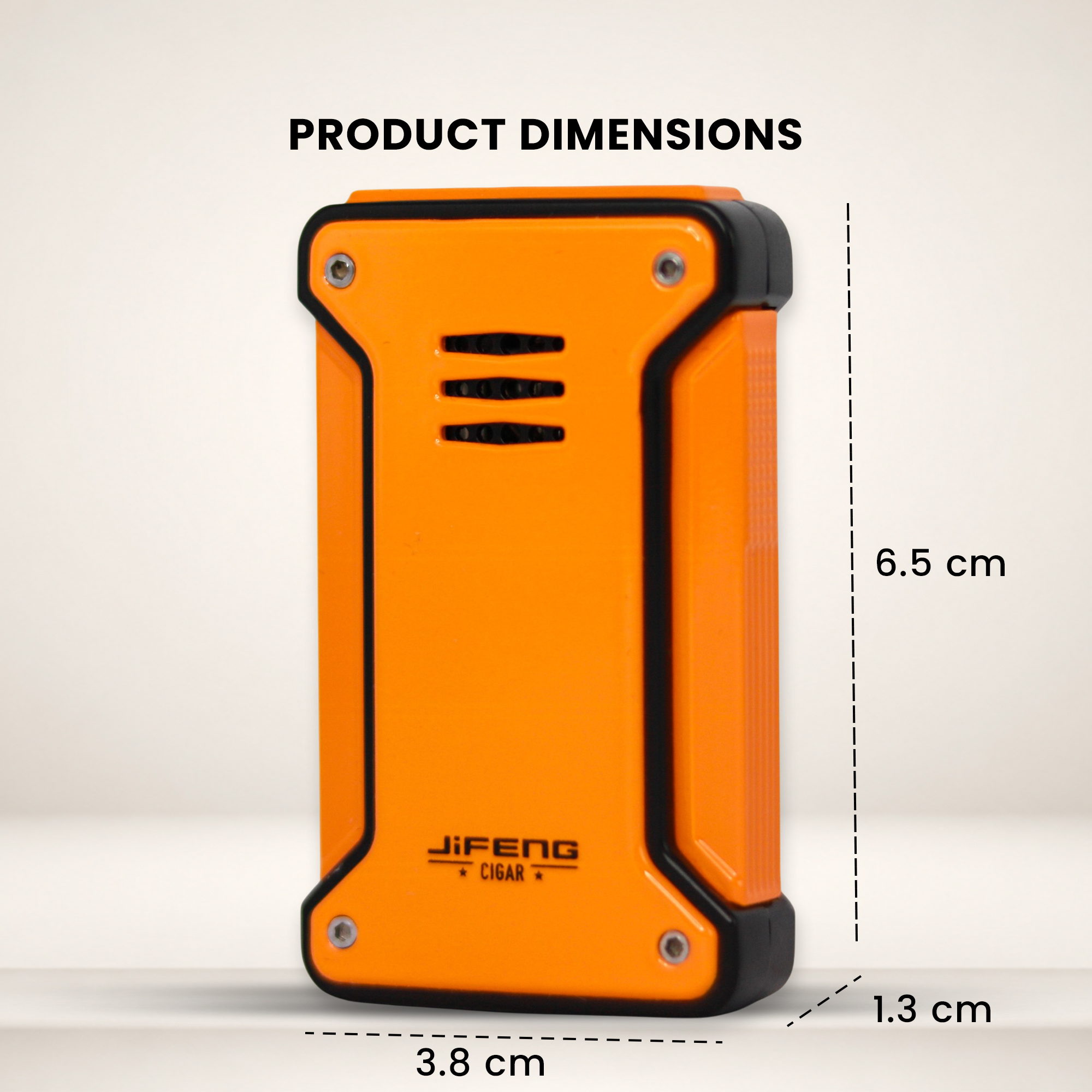 Jifeng Butane Cigar Lighter Torch Gas Refillable Windproof Lighter Jet Flame Orange - Image 7