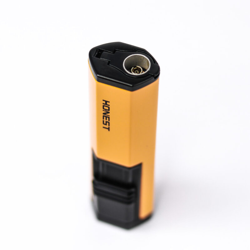HONEST Cigar Lighter Jet Flame Butane Gas Torch with Cigar Puncher Metal