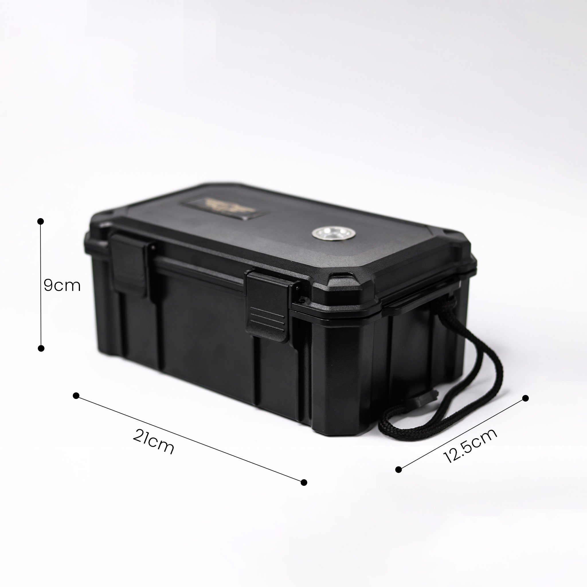 HEMINGWAY TRAVEL CIGAR BOX MEDIUM HARD CASE WITH PLUCK FOAM WITH HYGROMETER BOX CIGAR - Image 6