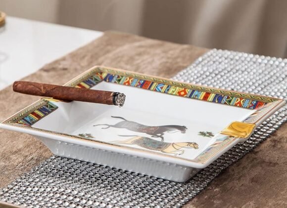 LUBINSKI Ceramic Cigar Ashtray