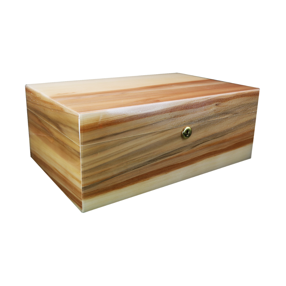 Donatus Cedar Wood Cigar Humidor Case Large Capacity Cigar Storage Box W/Humidifier & Hygrometer Wooden - Image 4