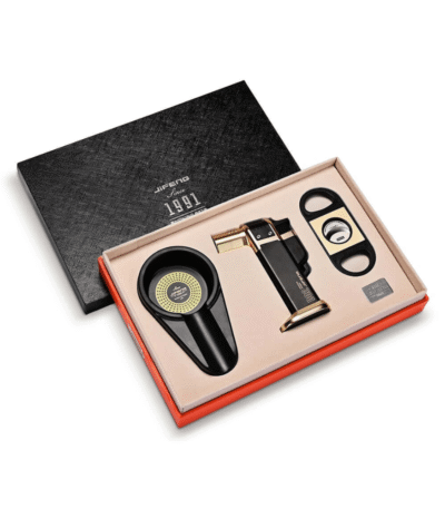 Cigar Lighter and Cutter Ashtray Set