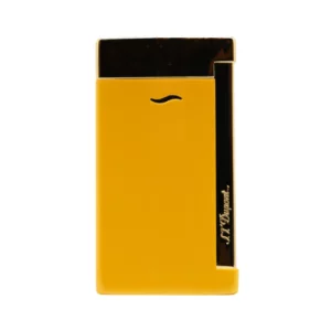 S.T DUPONT Silver and Yellow Lighter