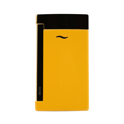 S.T DUPONT Silver and Yellow Lighter