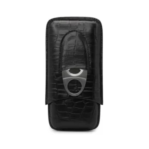 Cigar case with cigar cutter