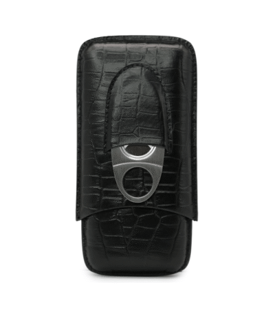 Cigar case with cigar cutter