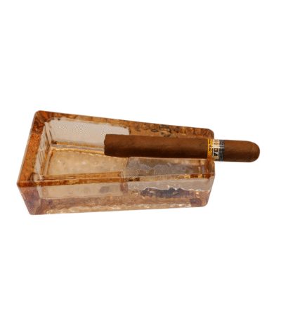 Glass Ashtray Gold