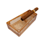 Glass Ashtray Gold