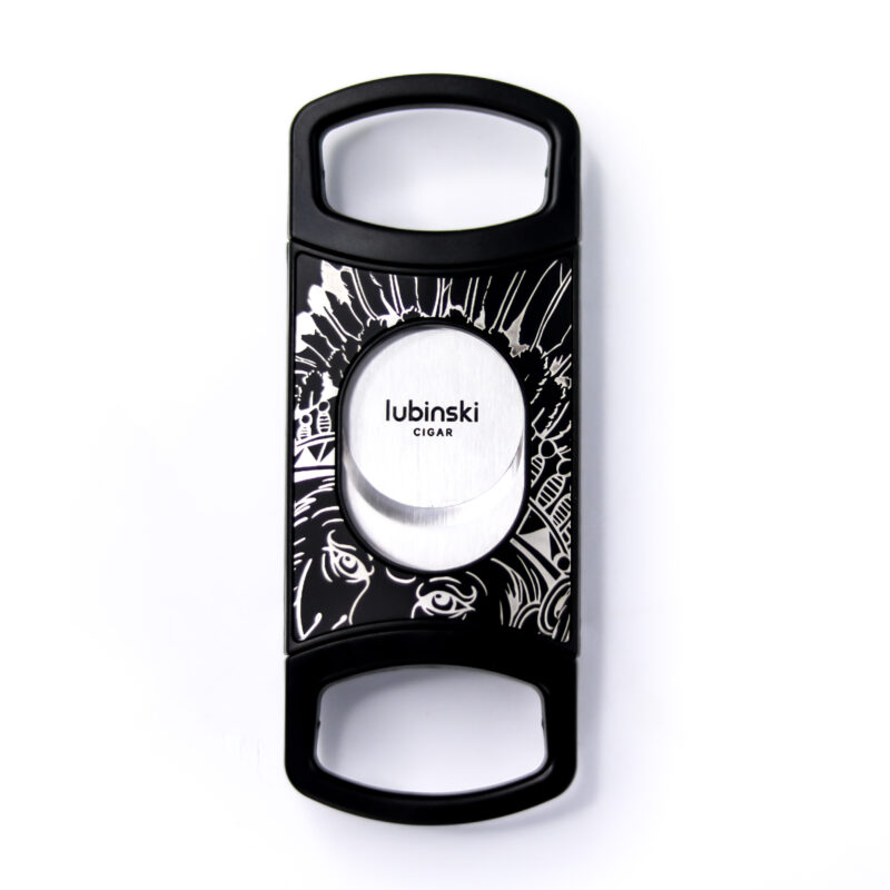 Stainless Steel Pocket Cigar Cutter V- cut cigar  Double Blades With Cigar Stand Gift Box