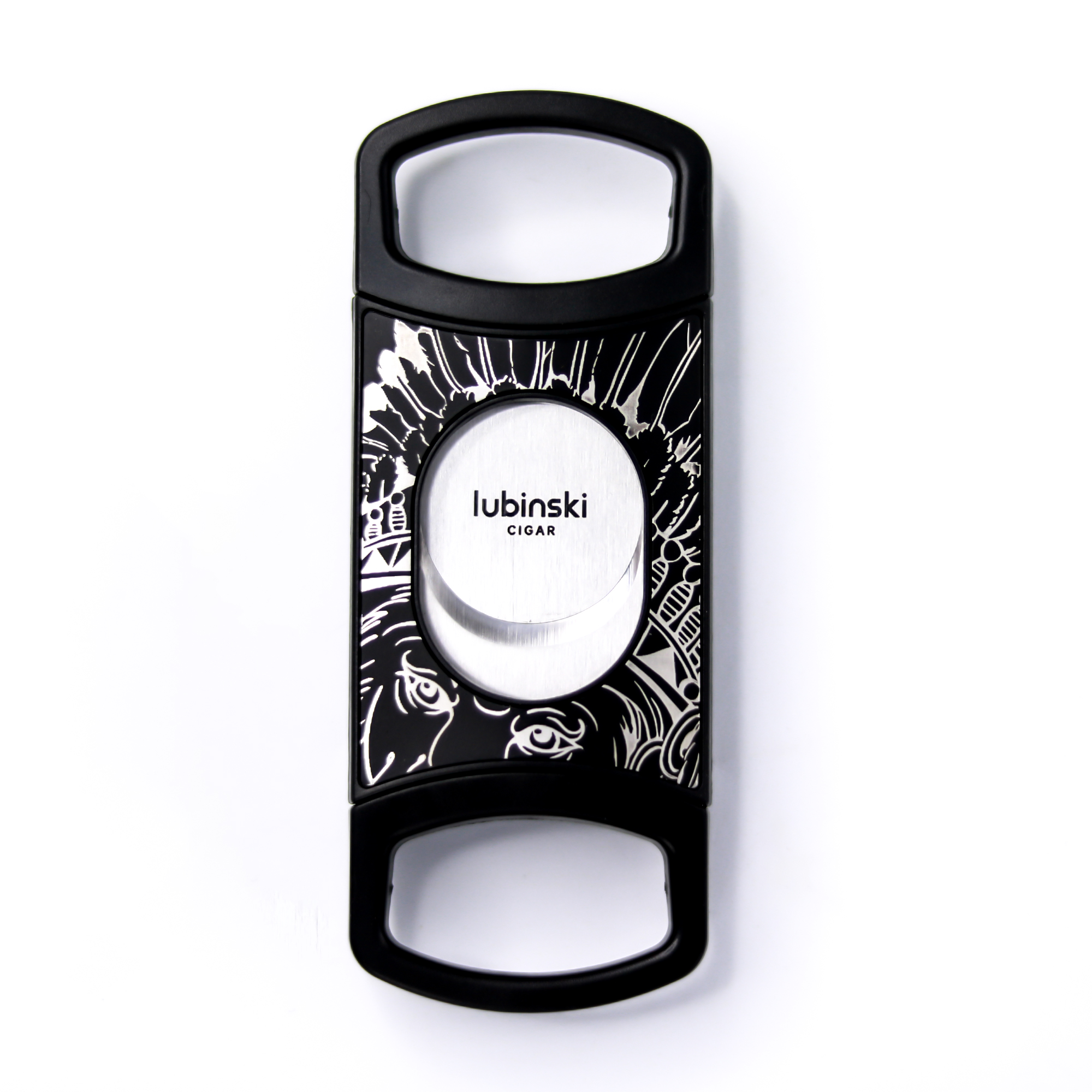 Stainless Steel Pocket Cigar Cutter V- cut cigar  Double Blades With Cigar Stand Gift Box - Image 1