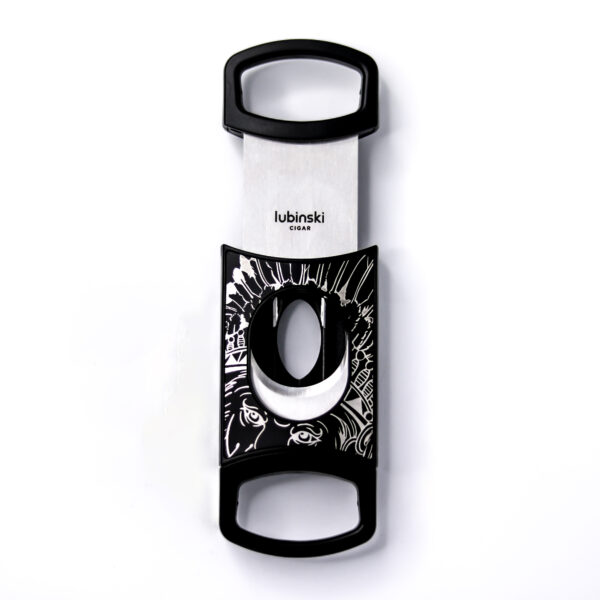 Stainless Steel Pocket Cigar Cutter V- cut cigar  Double Blades With Cigar Stand Gift Box - Image 2