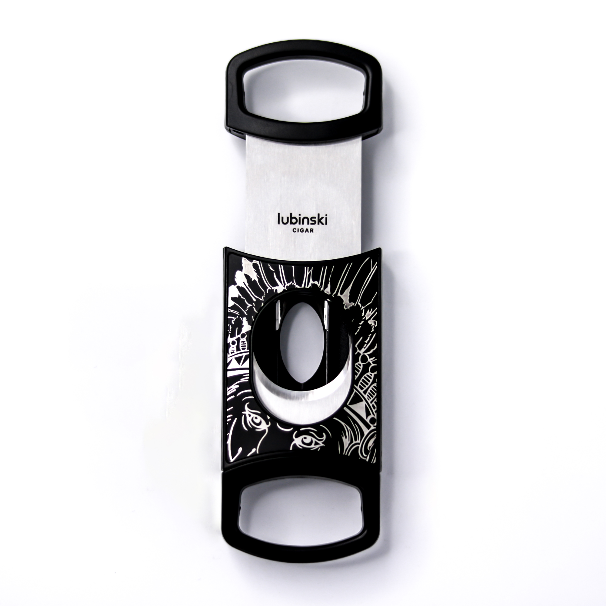 Stainless Steel Pocket Cigar Cutter V- cut cigar  Double Blades With Cigar Stand Gift Box - Image 2