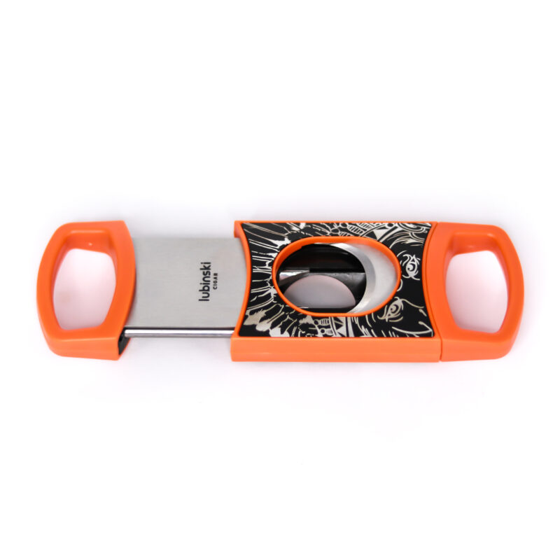 Stainless Steel Pocket Cigar Cutter V- cut cigar Double Blades With Cigar Stand Gift Box