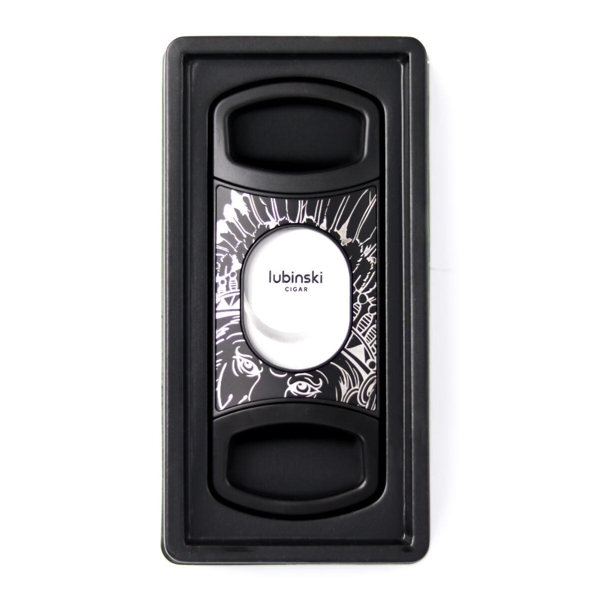 Stainless Steel Pocket Cigar Cutter V- cut cigar  Double Blades With Cigar Stand Gift Box