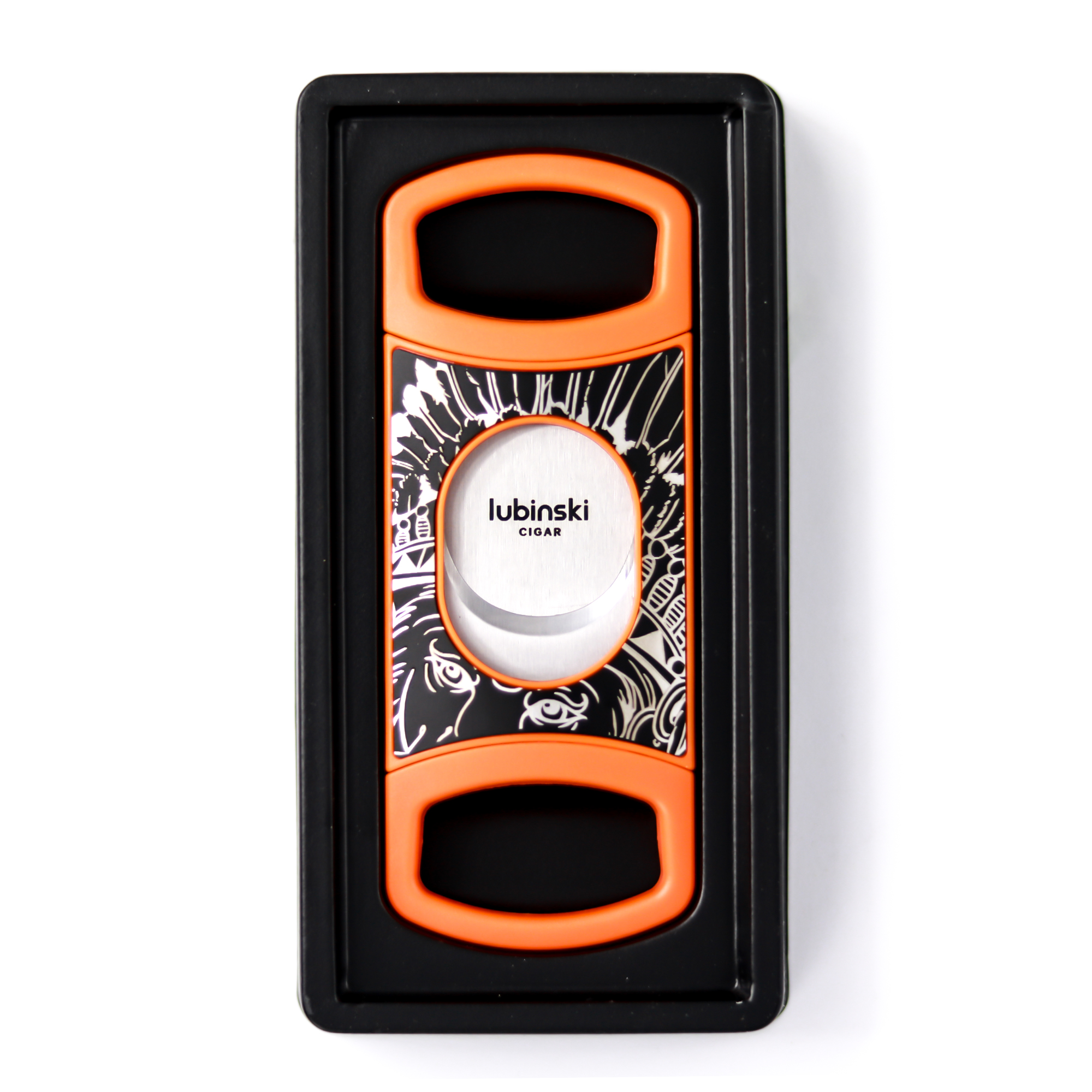 Stainless Steel Pocket Cigar Cutter V- cut cigar  Double Blades With Cigar Stand Gift Box - Image 5