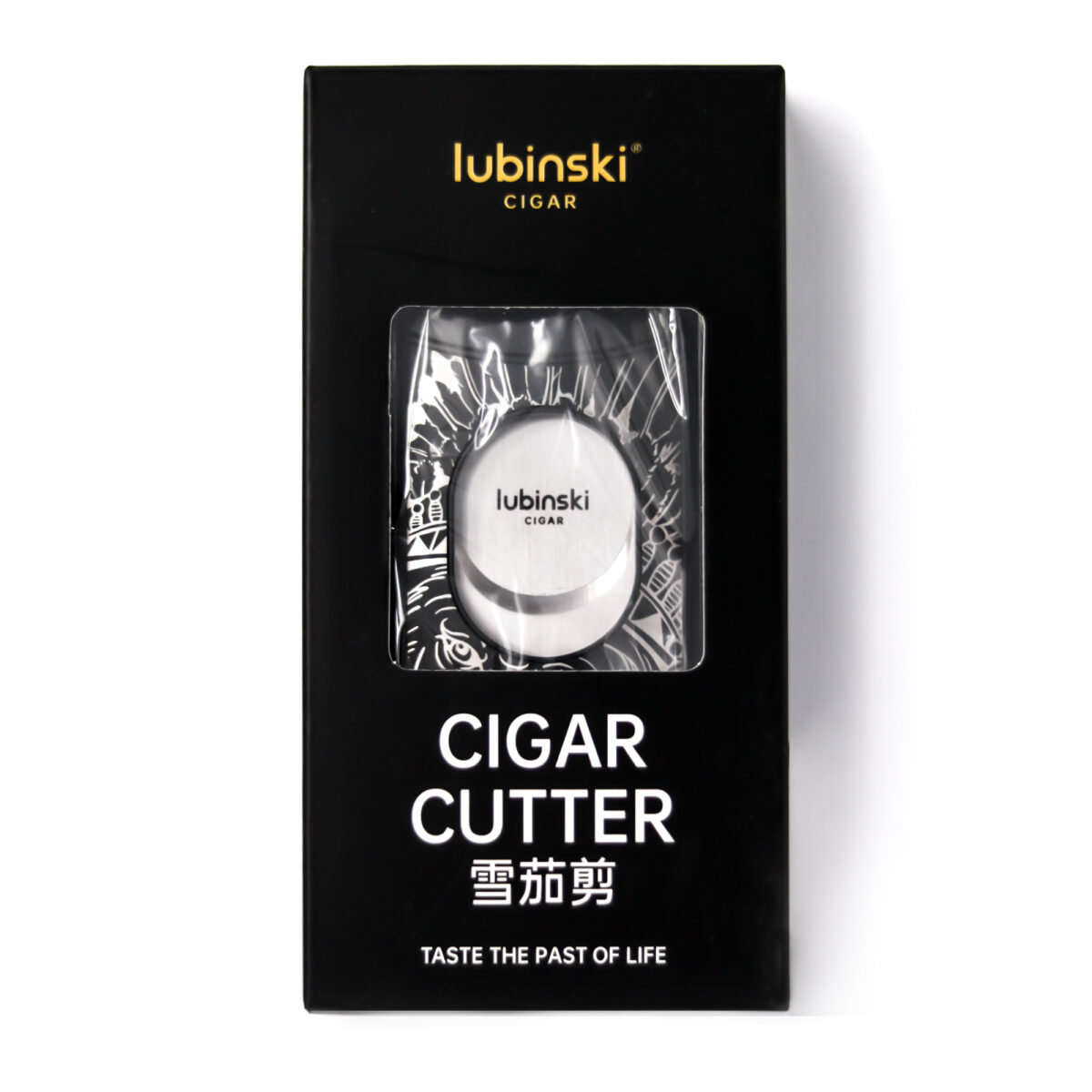 Stainless Steel Pocket Cigar Cutter V- cut cigar  Double Blades With Cigar Stand Gift Box