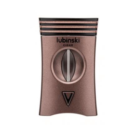 Stainless Steel Cigar Cutter  Zinc Alloy Blade Semi-Automatic Luxury V-Cut Cutter Gold