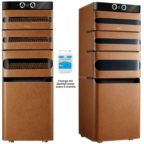 Afidano JC152A-L5 Leather Cigar Humidor – 1200 Capacity, App Control, Fingerprint Lock - Image 2