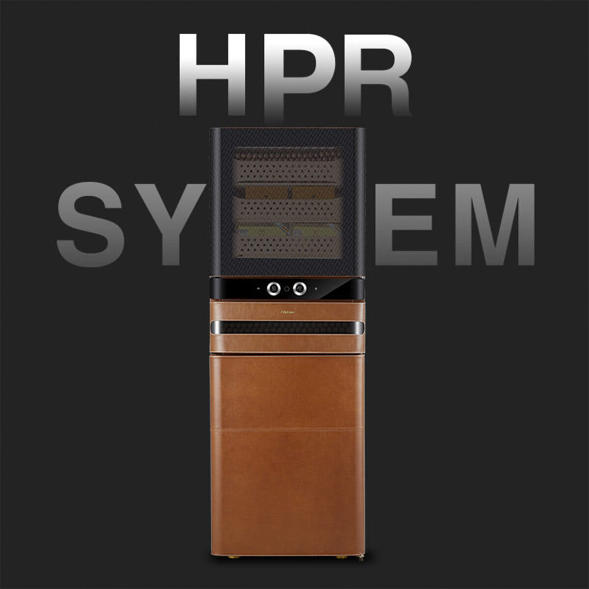 Afidano L6 Electric Cigar Humidor – 1500 Cigars, Leather Finish, Humidity & Temperature Control