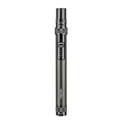 Cigar Lighter Metal Windproof Butane Gas Lighter with Cigar Puncher and Holder Gift for Men Grey