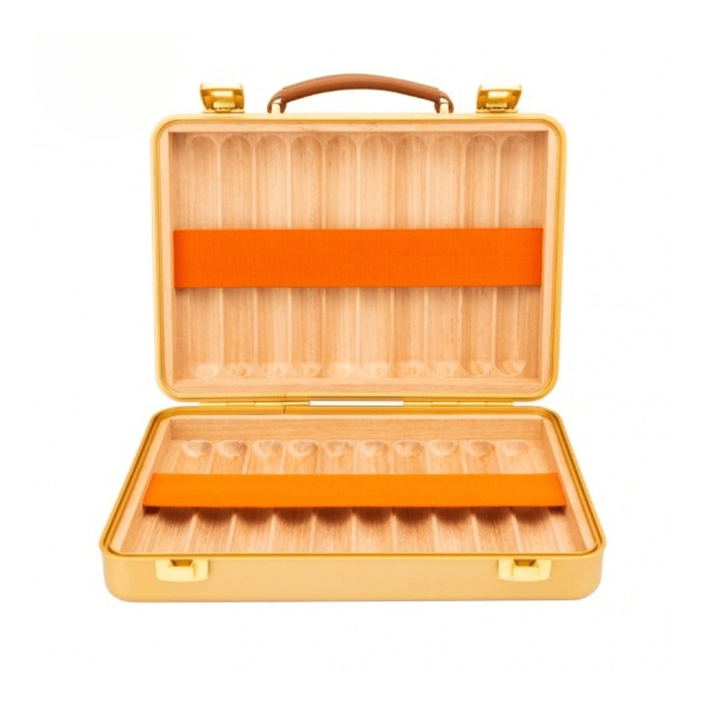 Portable Cigar Humidor Box Travel Cigar Case with Cedar Wood Lining Storage Box for 20 Cigars Black) - Image 3