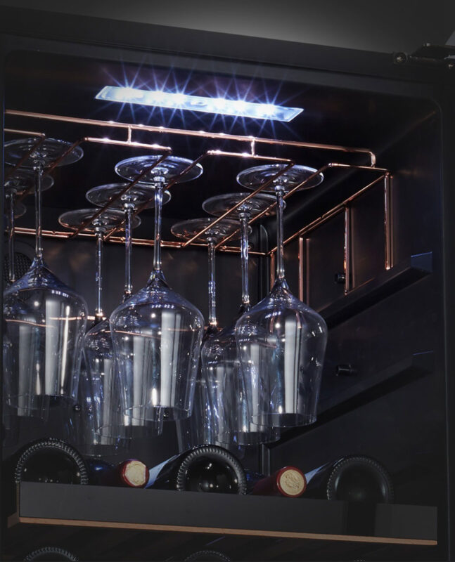 Vinocave CWC‑200A 80-Bottle Wine Refrigerator | Stainless Steel Cooler with Beech Wood Shelves