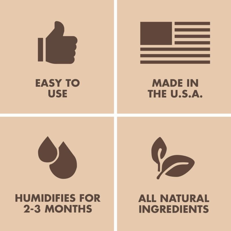Boveda 65% RH 2-Way Humidity Control – Restores & Maintains Humidity – All In One Solution For Humidification- Patented Technology for Cigar Humidors – Convenient & Versatile - 10 Count Resealable Bag