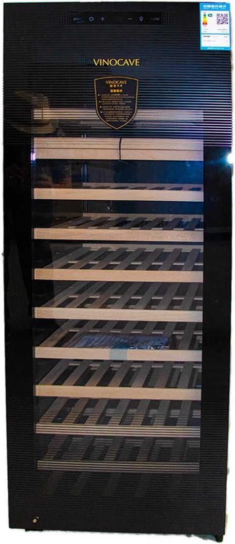 Vinocave CWC‑200A 80-Bottle Wine Refrigerator | Stainless Steel Cooler with Beech Wood Shelves