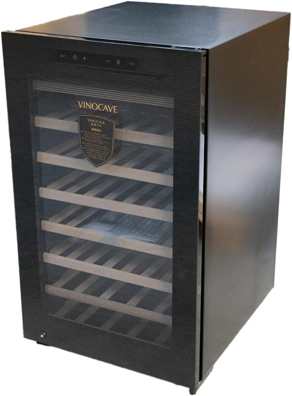 Vinocave Electronic Wine Cooler | Touch-Screen Wine Fridge with Humidity Control | model 120A