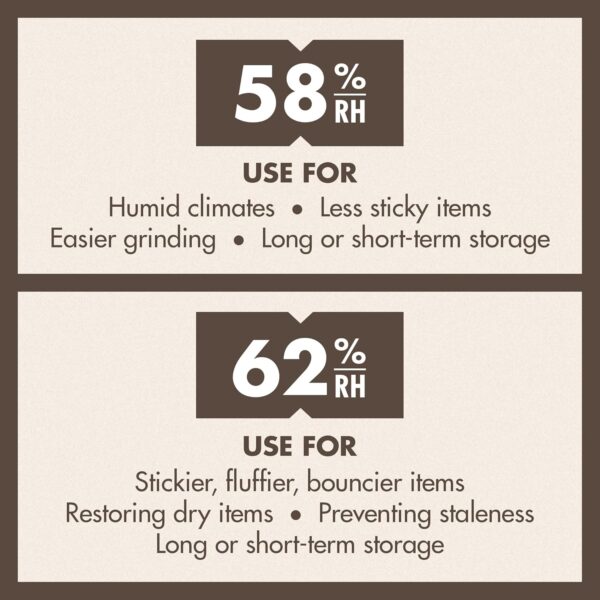 Boveda 62% RH 2-Way Humidity Control | Size 8 in 10-Count Resealable Bag | small bags - Image 8