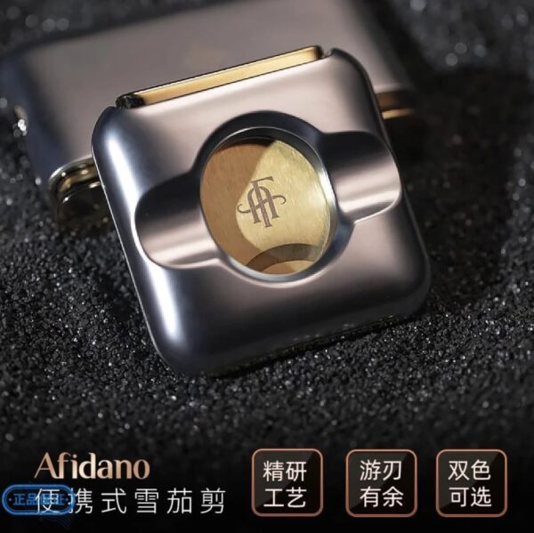 Afidano Luxury Cutter – Stainless Steel Guillotine Blade, Compact Pocket Design, Double Blade Precision Cut for Large & Small Ring Gauge - Image 3