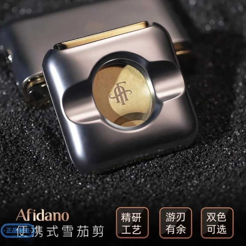 Afidano Luxury Cutter – Stainless Steel Guillotine Blade, Compact Pocket Design, Double Blade Precision Cut for Large & Small Ring Gauge